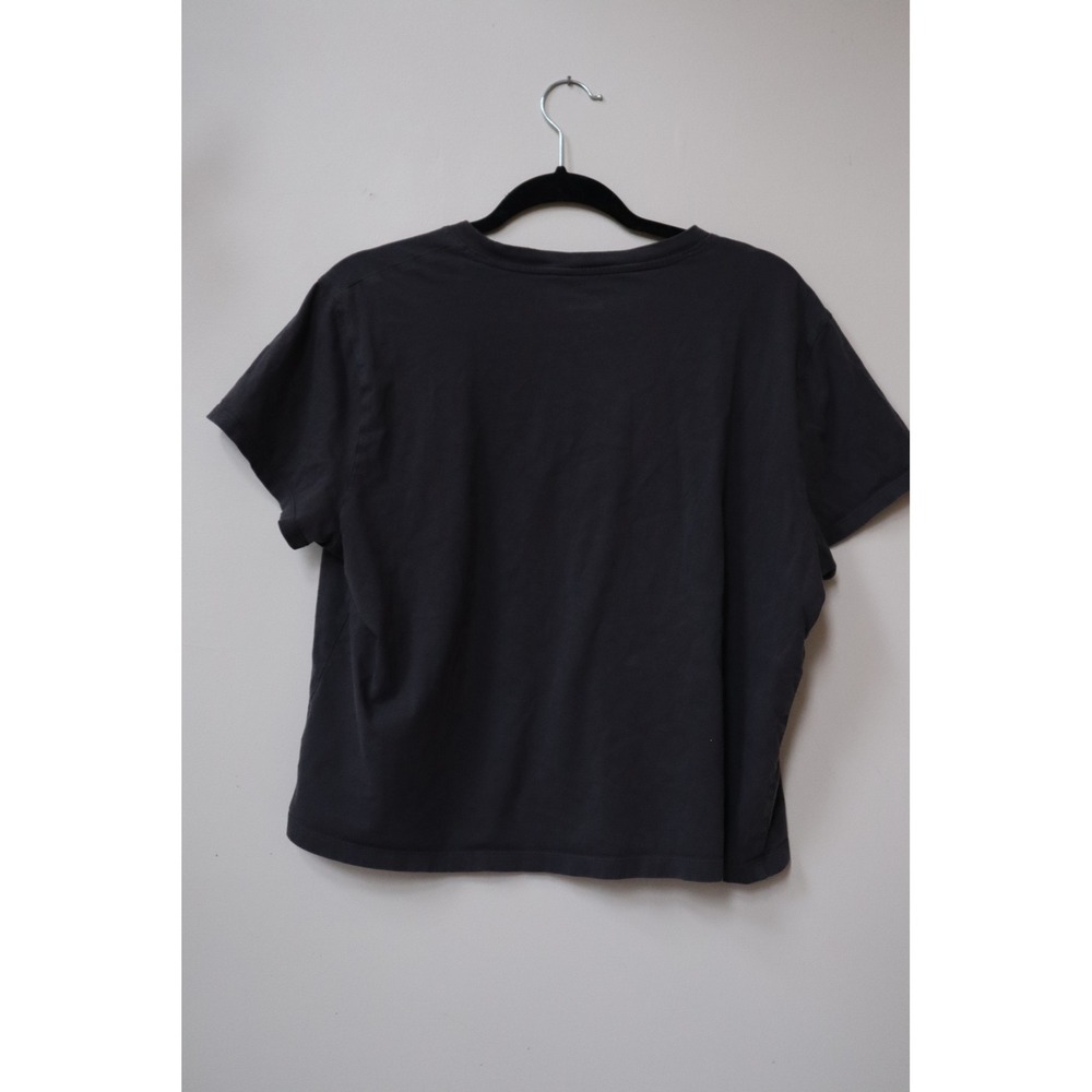 Everlane Organic Cotton Crew Neck T-Shirt Charcoal Gray XL Short Sleeve Boxy Tee - Picture 5 of 5